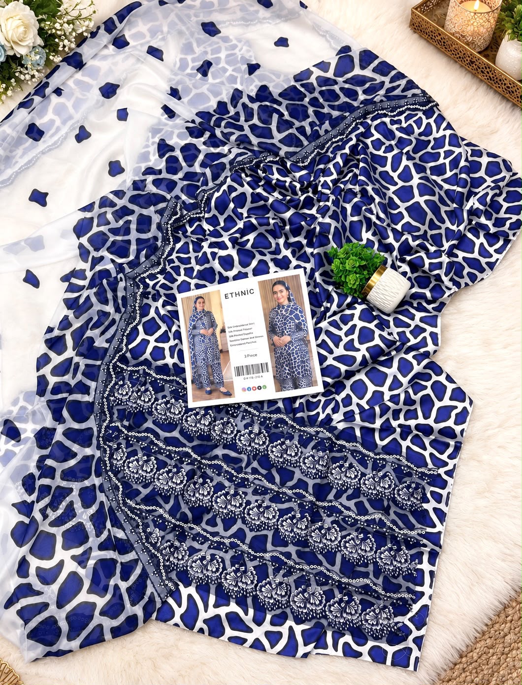 Mix Brand Luxury Silk Emb 3PC Vol-5