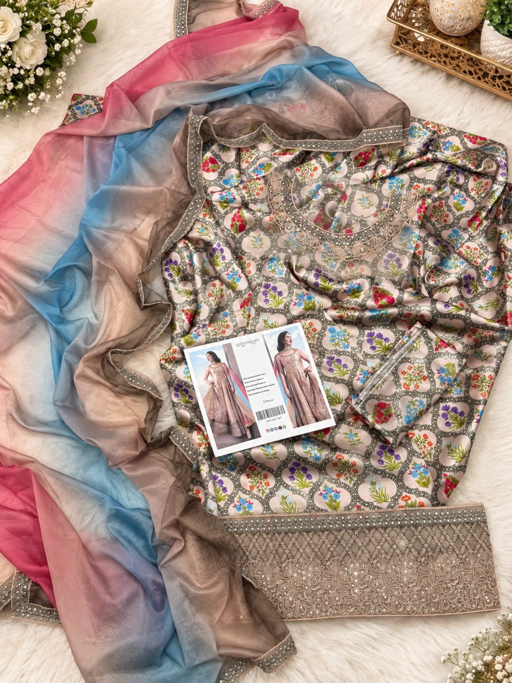 Mix Brand Luxury Silk Emb 3PC Vol-5