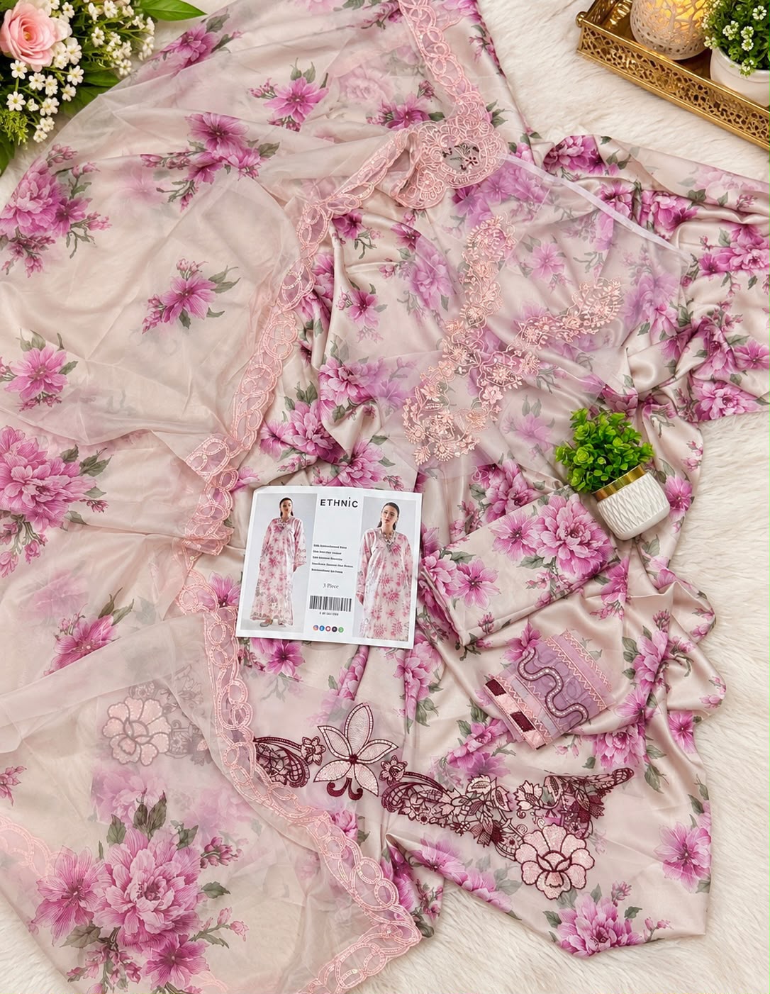 Mix Brand Luxury Silk Emb 3PC Vol-5