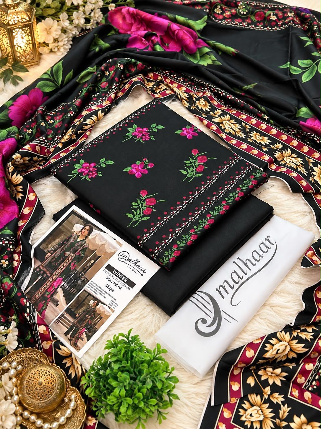 Malhaar Premium Printed Linen 4PC Winter Collection Vol-2 2026-27