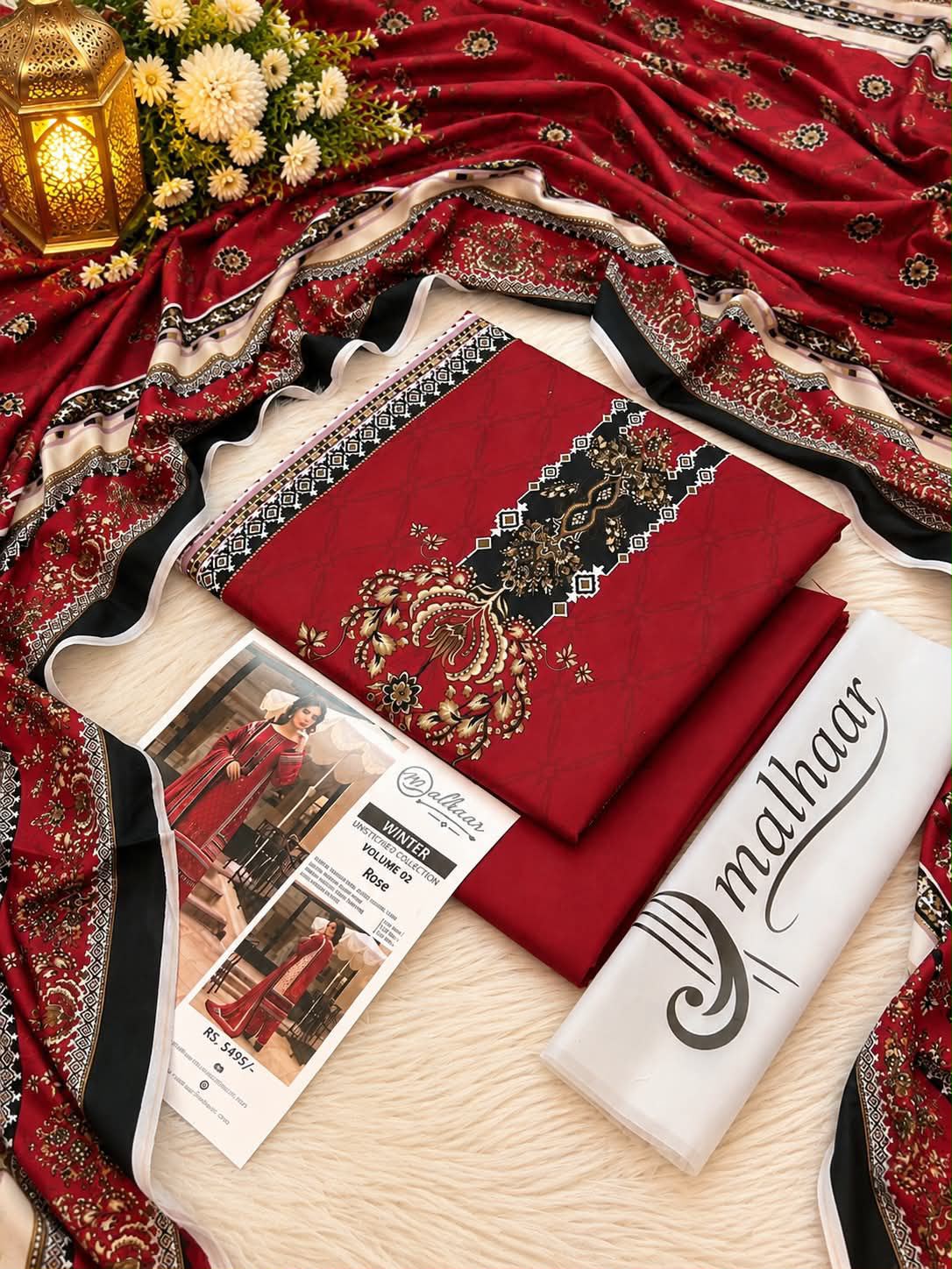 Malhaar Premium Printed Linen 4PC Winter Collection Vol-2 2026-27