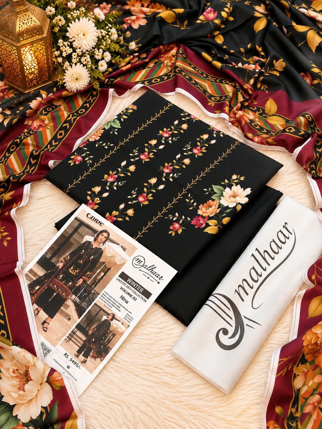 Malhaar Premium Printed Linen 4PC Winter Collection Vol-2 2026-27