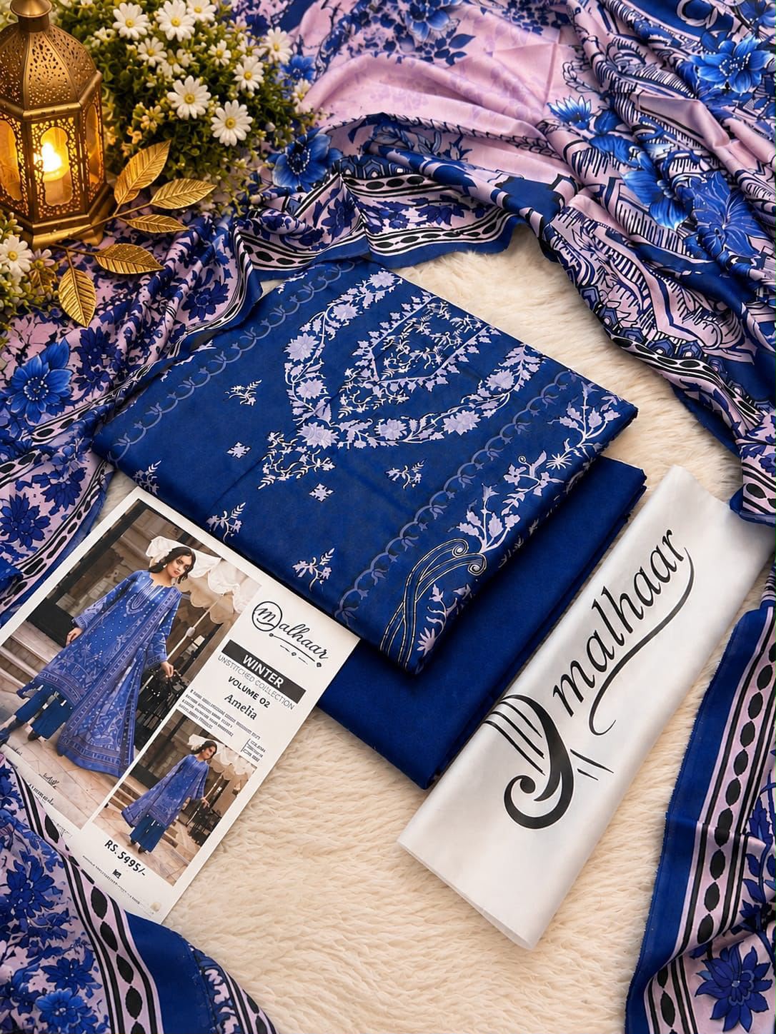 Malhaar Premium Printed Linen 4PC Winter Collection Vol-2 2026-27