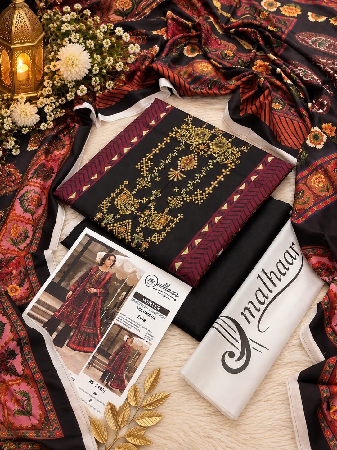 Malhaar Premium Printed Linen 4PC Winter Collection Vol-2 2026-27