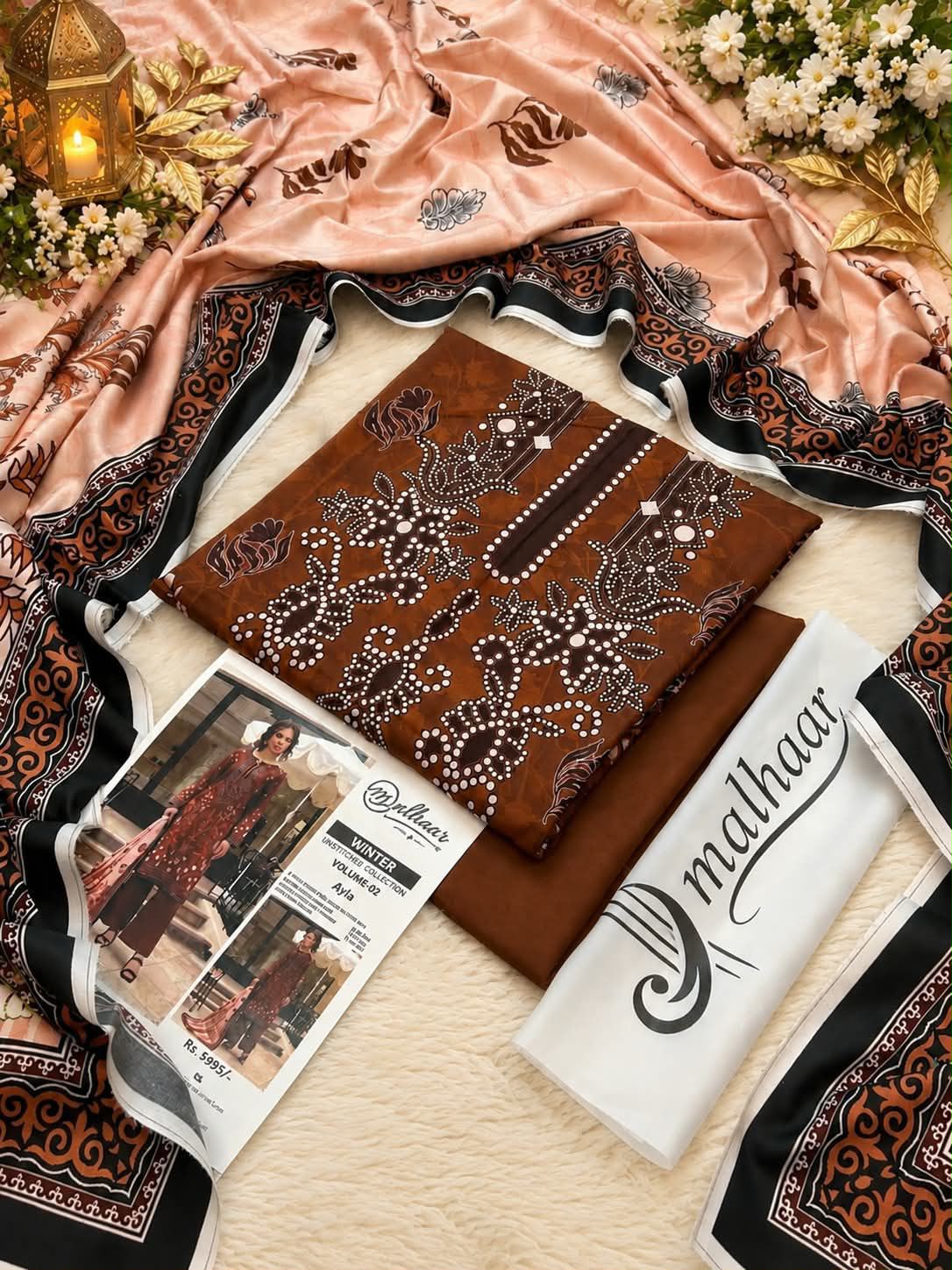 Malhaar Premium Printed Linen 4PC Winter Collection Vol-2 2026-27