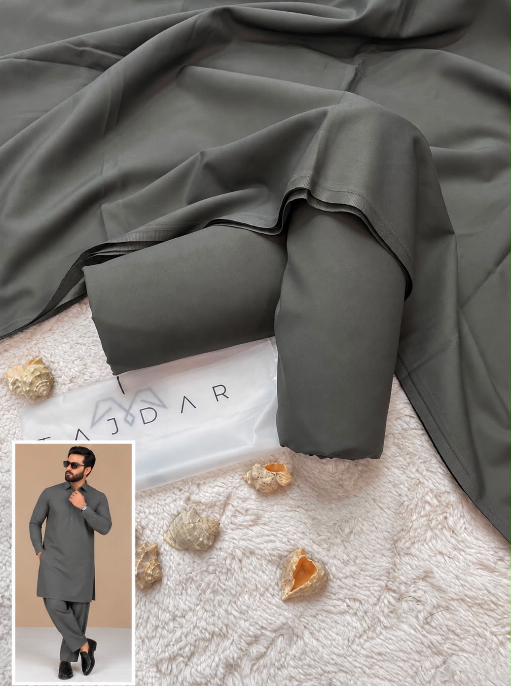 Tajdar Gents Premium Wash N Wear Winter Collection 2026-27