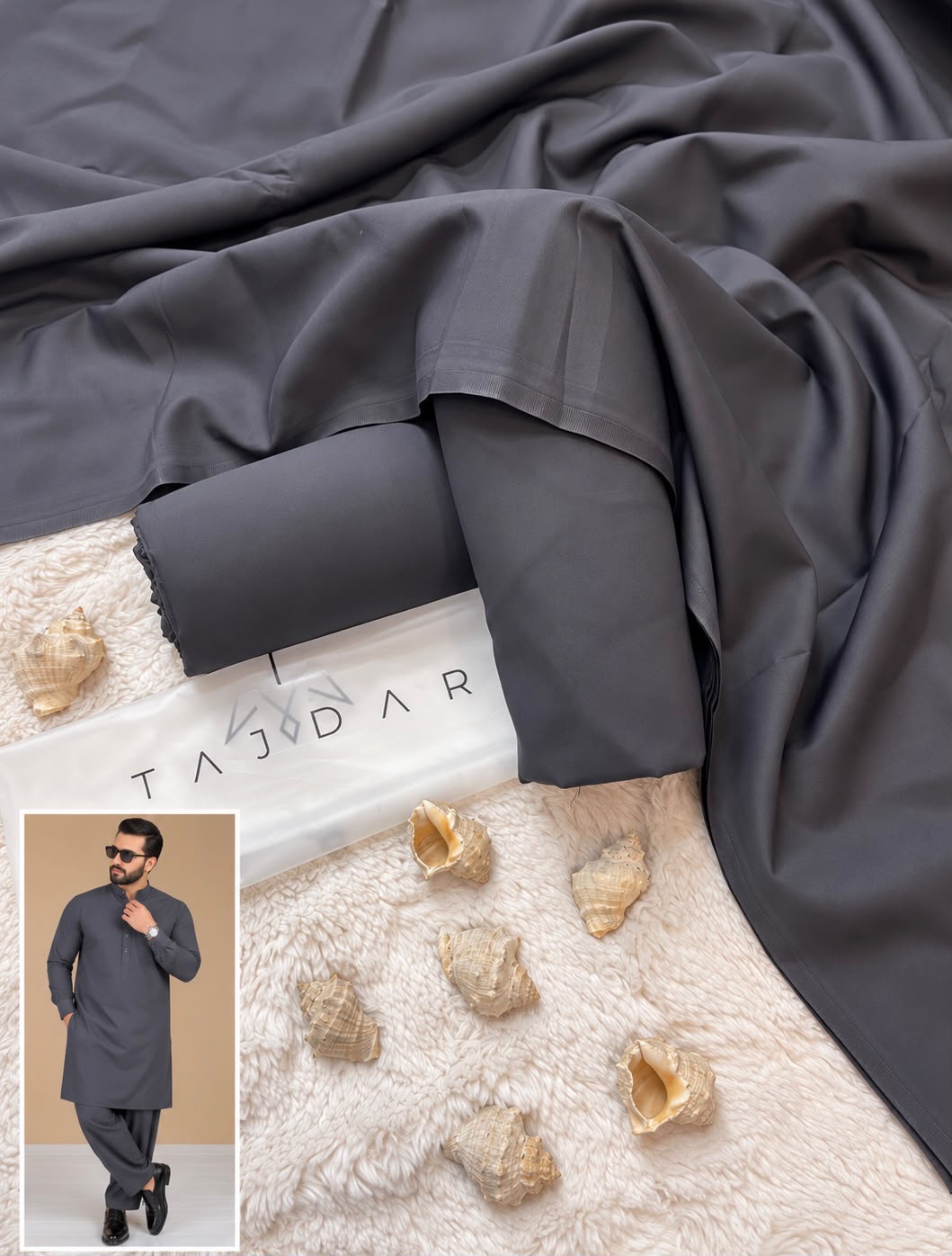 Tajdar Gents Premium Wash N Wear Winter Collection 2026-27