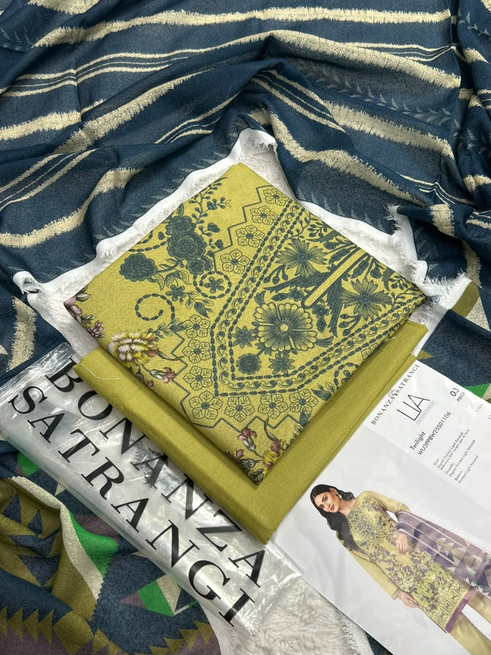 Bonanza Satrangi Printed Karandi 3PC Winter Collection 2026-27