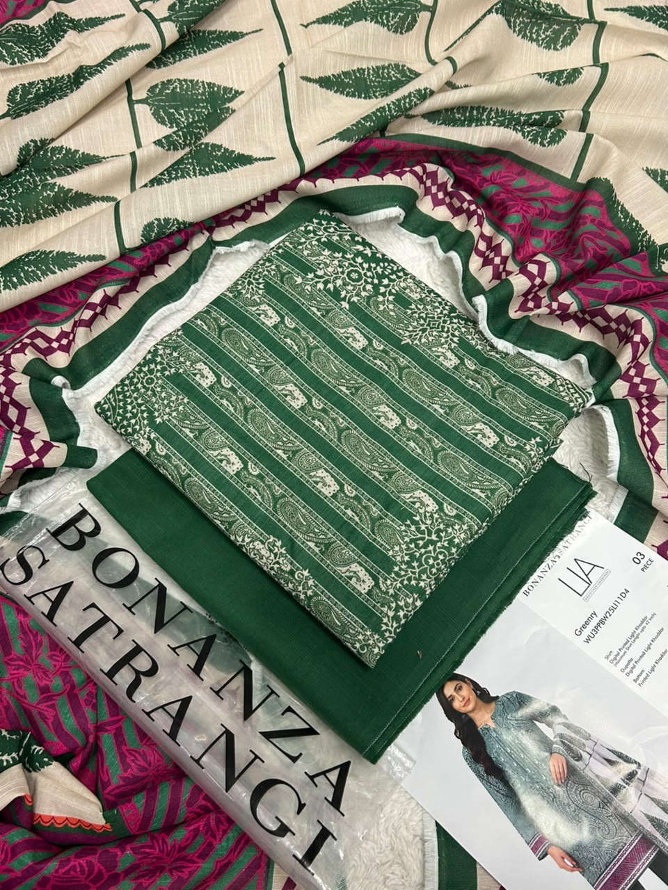 Bonanza Satrangi Printed Khaddar 3PC Winter Collection 2026-27