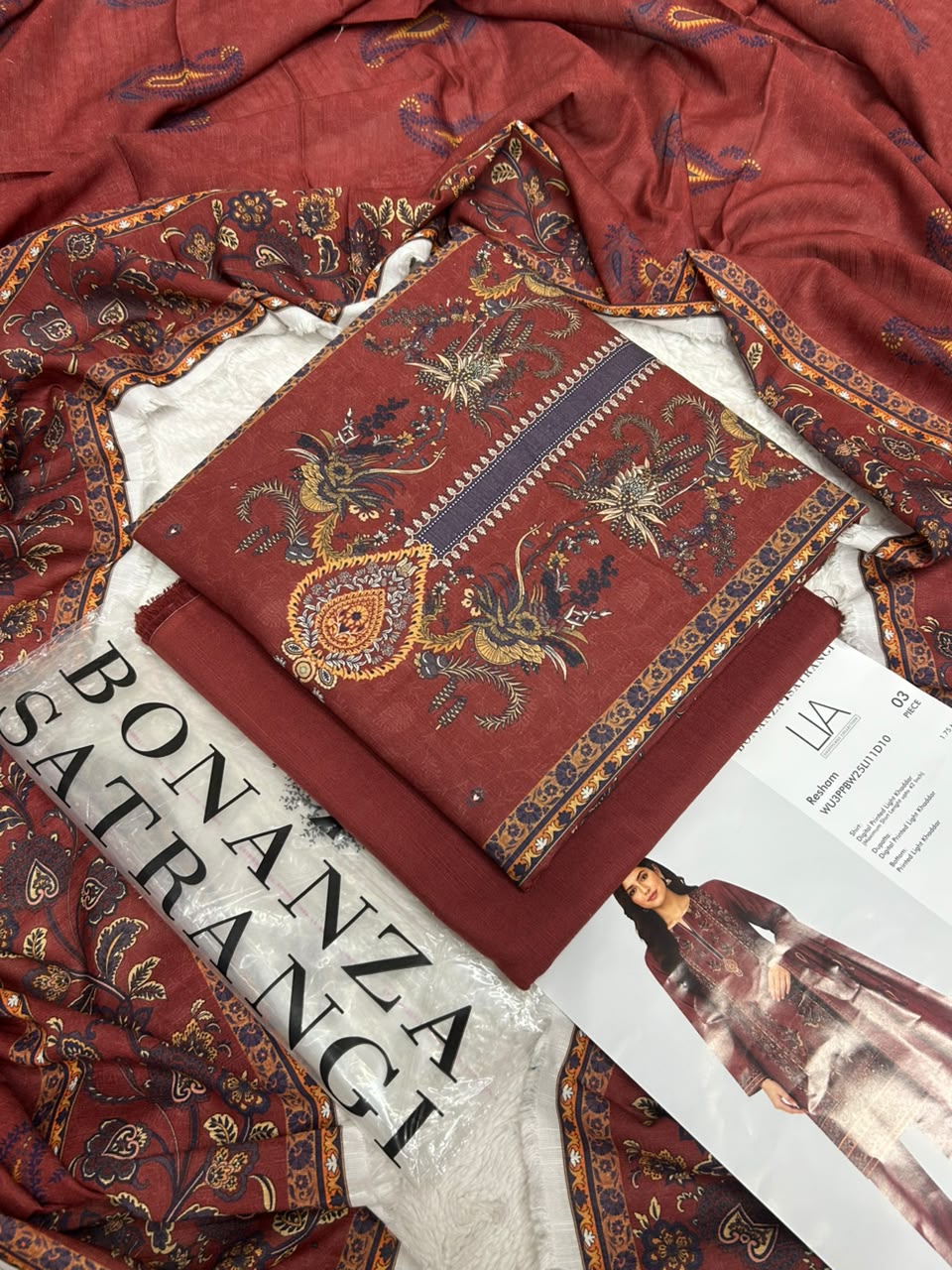 Bonanza Satrangi Printed Khaddar 3PC Winter Collection 2026-27