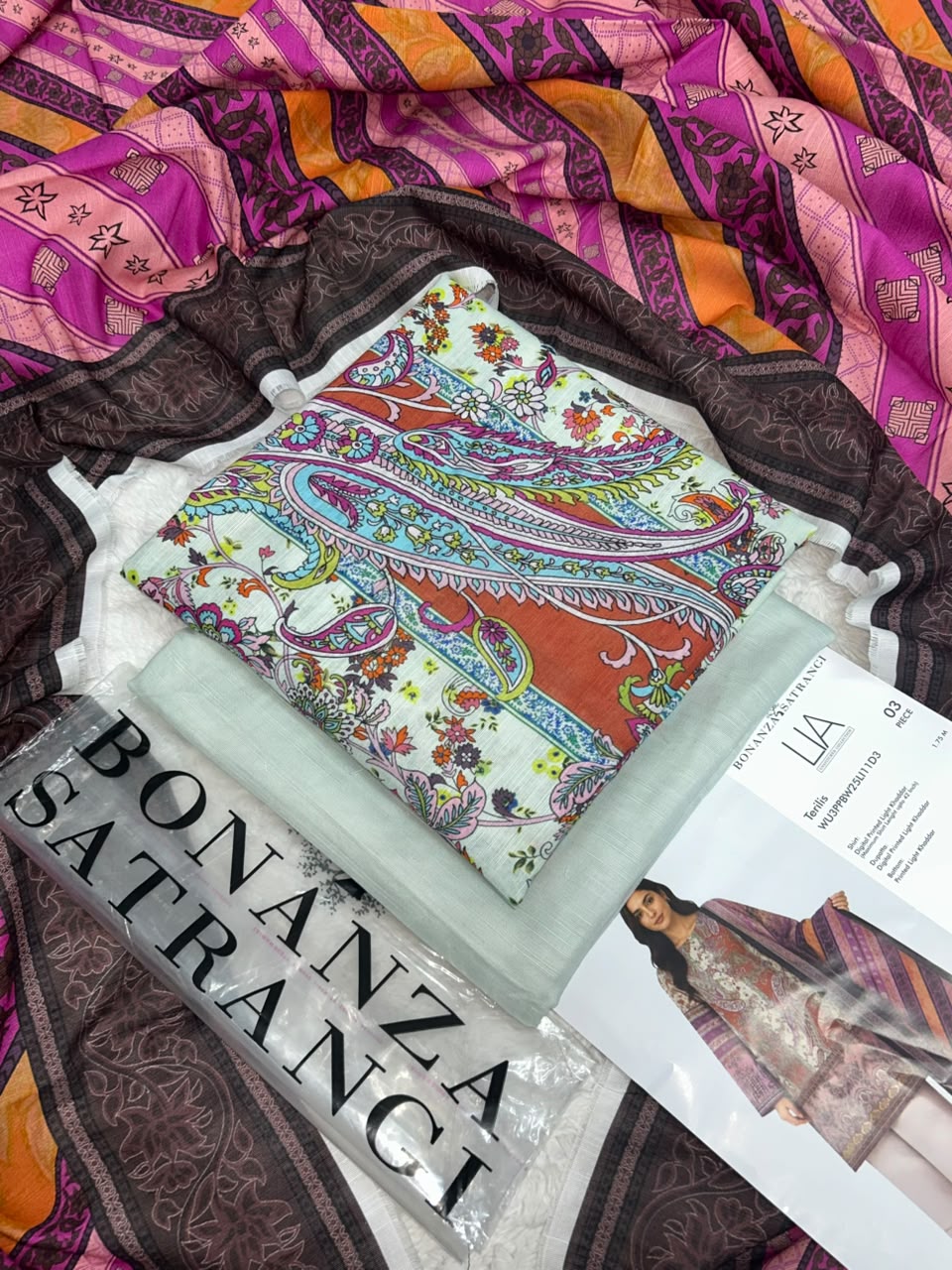 Bonanza Satrangi Printed Khaddar 3PC Winter Collection 2026-27