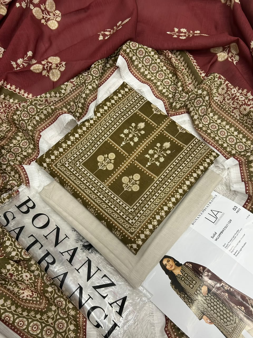 Bonanza Satrangi Printed Khaddar 3PC Winter Collection 2026-27