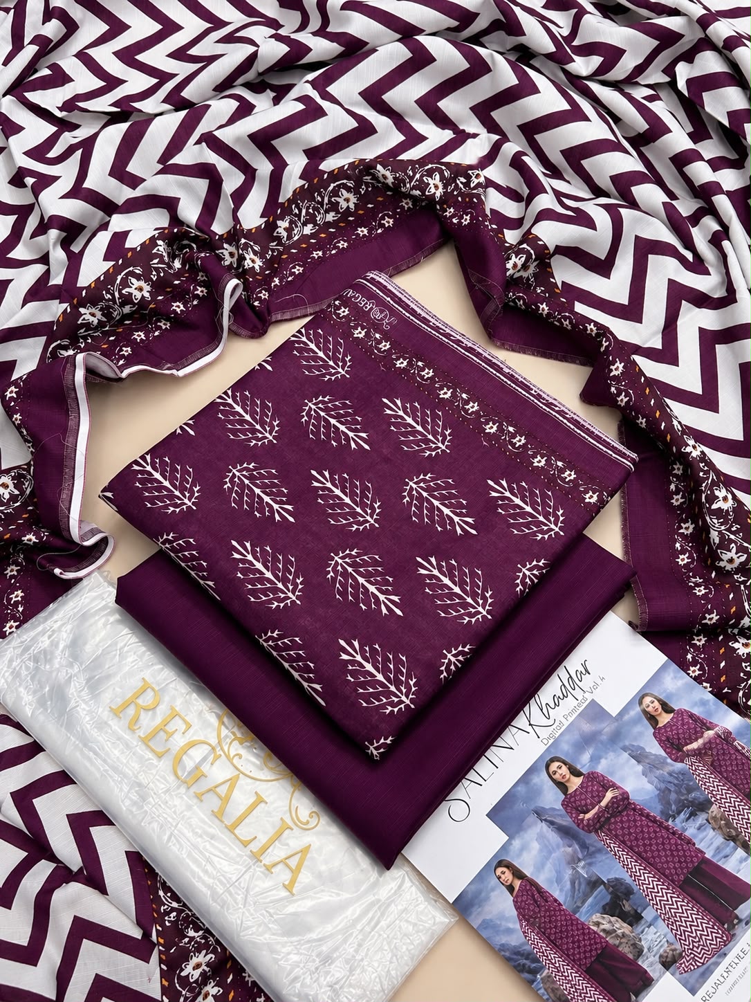 Salina by Regalia Tex Printed Khaddar 3PC Vol-4 Winter Collection 2026-27