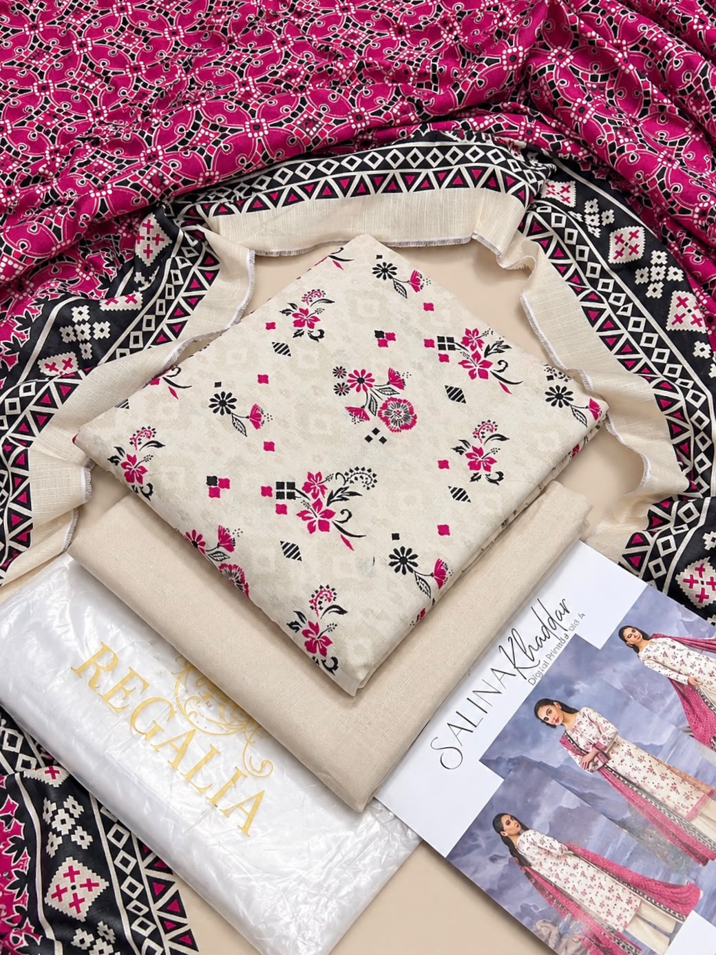 Salina by Regalia Tex Printed Khaddar 3PC Vol-4 Winter Collection 2026-27