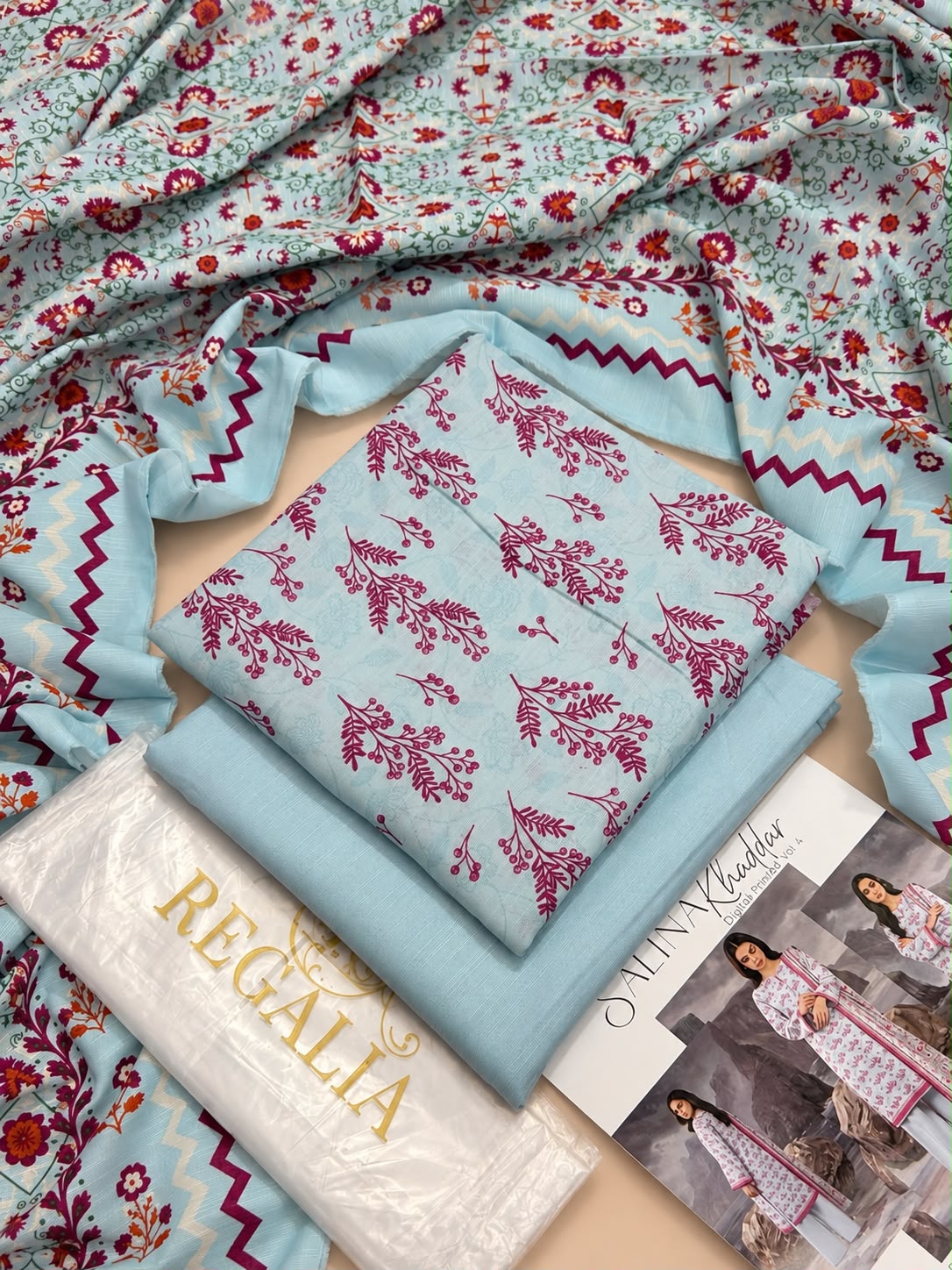 Salina by Regalia Tex Printed Khaddar 3PC Vol-4 Winter Collection 2026-27