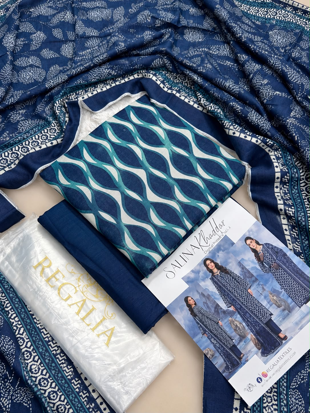 Salina by Regalia Tex Printed Khaddar 3PC Vol-4 Winter Collection 2026-27
