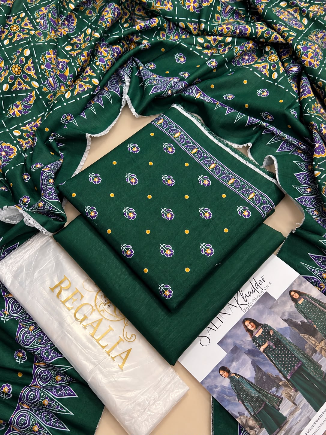 Salina by Regalia Tex Printed Khaddar 3PC Vol-4 Winter Collection 2026-27