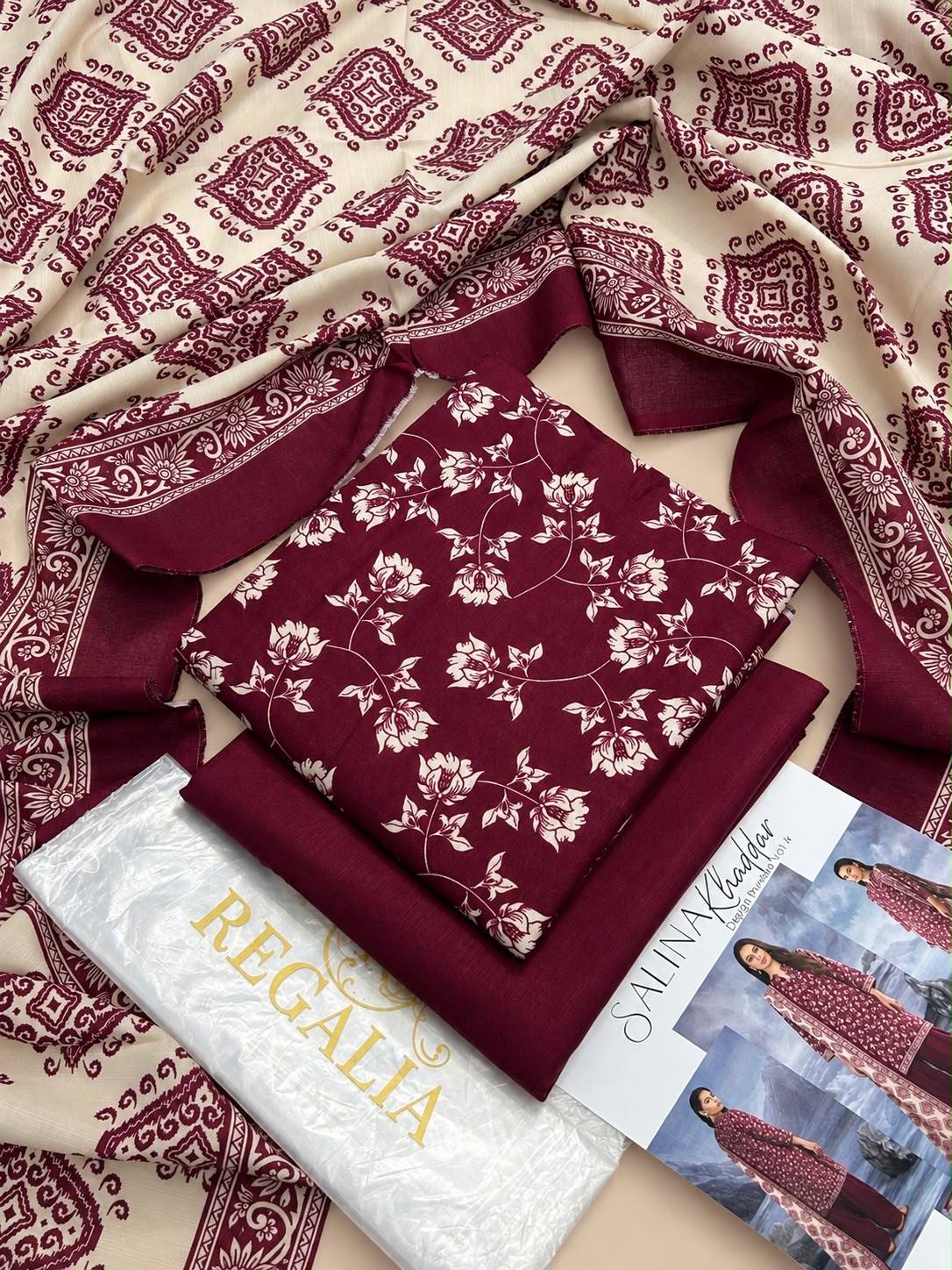 Salina by Regalia Tex Printed Khaddar 3PC Vol-4 Winter Collection 2026-27
