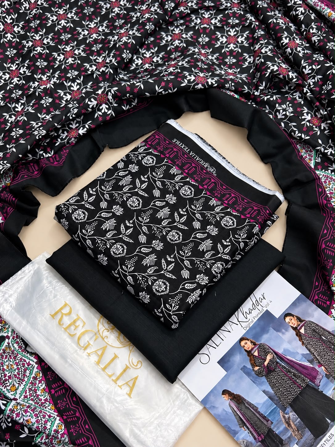 Salina by Regalia Tex Printed Khaddar 3PC Vol-4 Winter Collection 2026-27