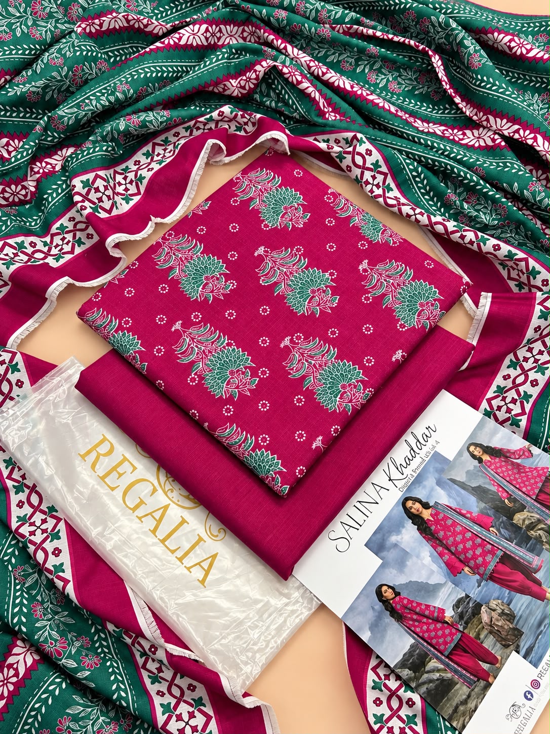 Salina by Regalia Tex Printed Khaddar 3PC Vol-4 Winter Collection 2026-27