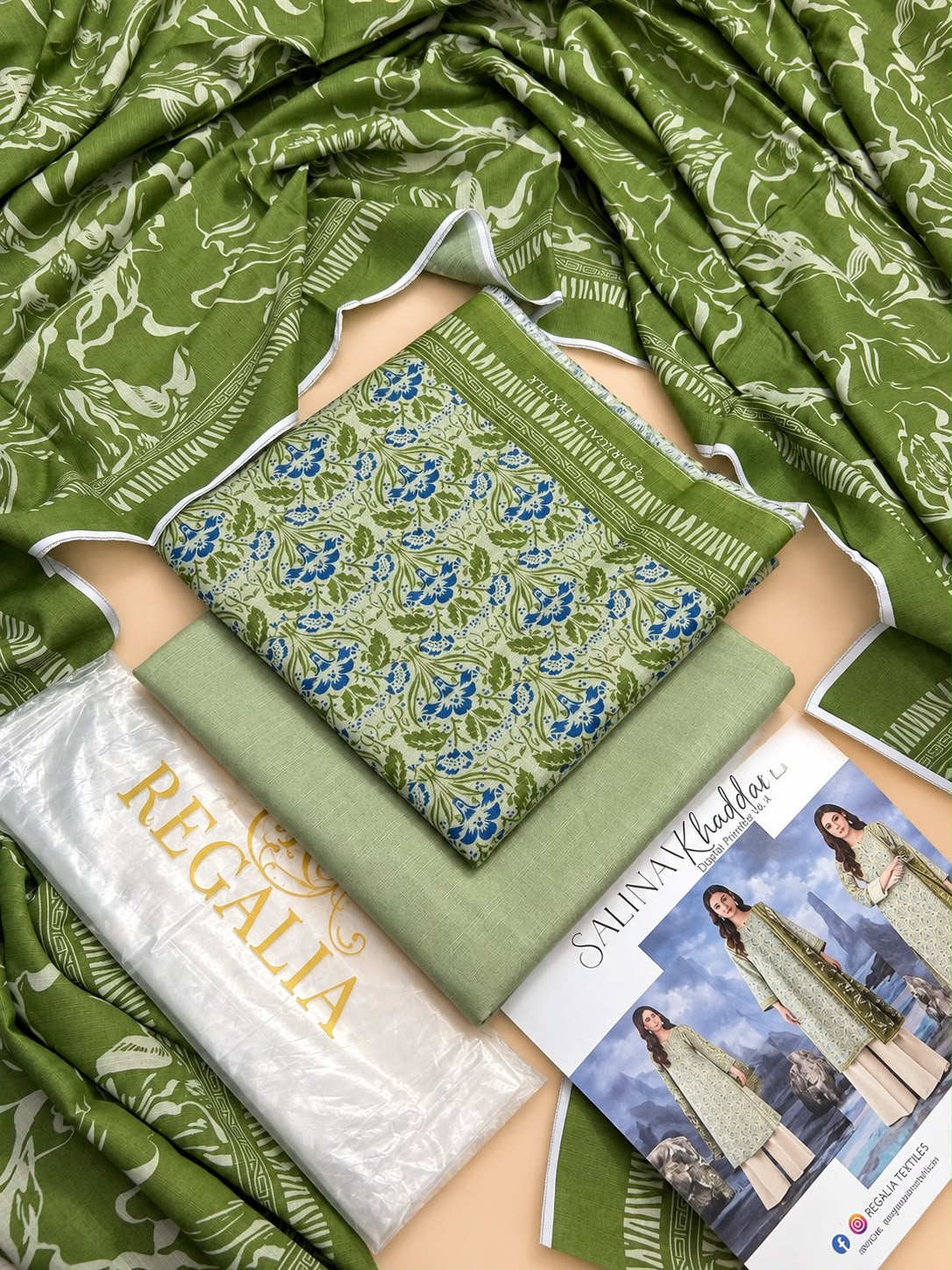 Salina by Regalia Tex Printed Khaddar 3PC Vol-4 Winter Collection 2026-27