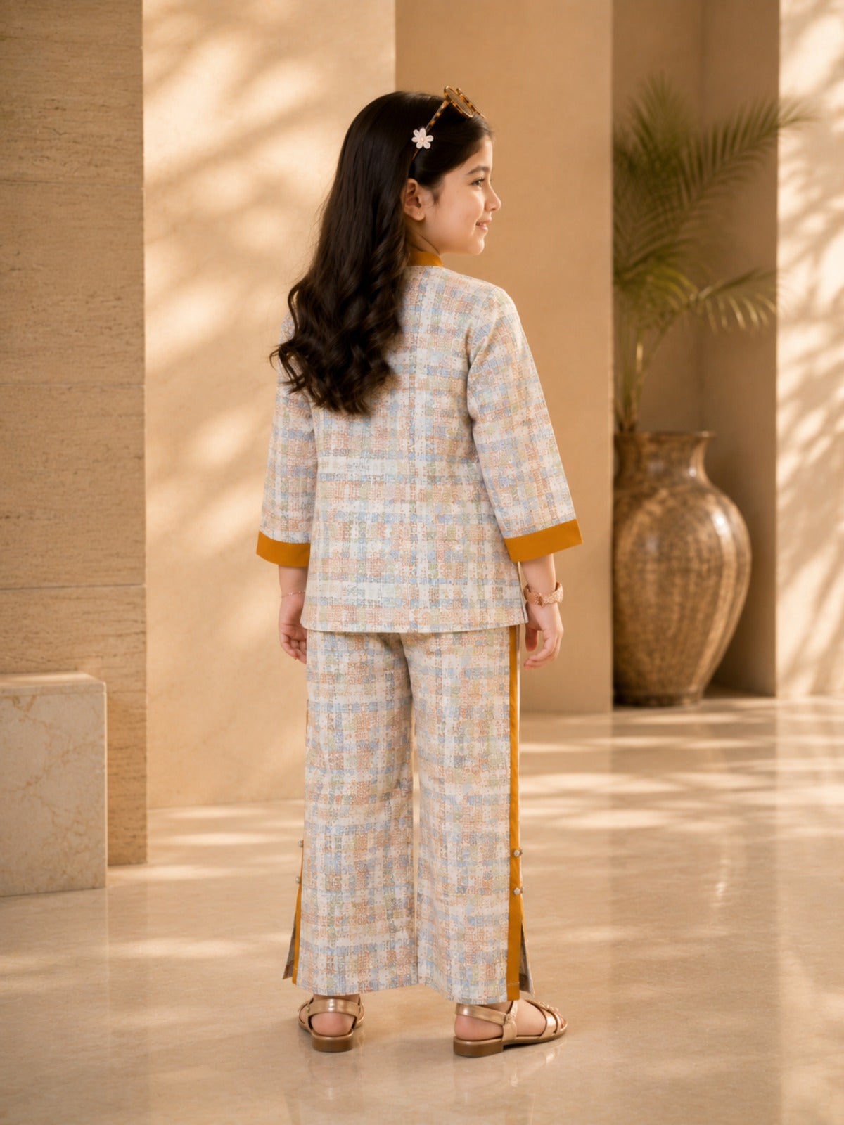 Girls Winter 2Pcs Printed Suit VG167-A