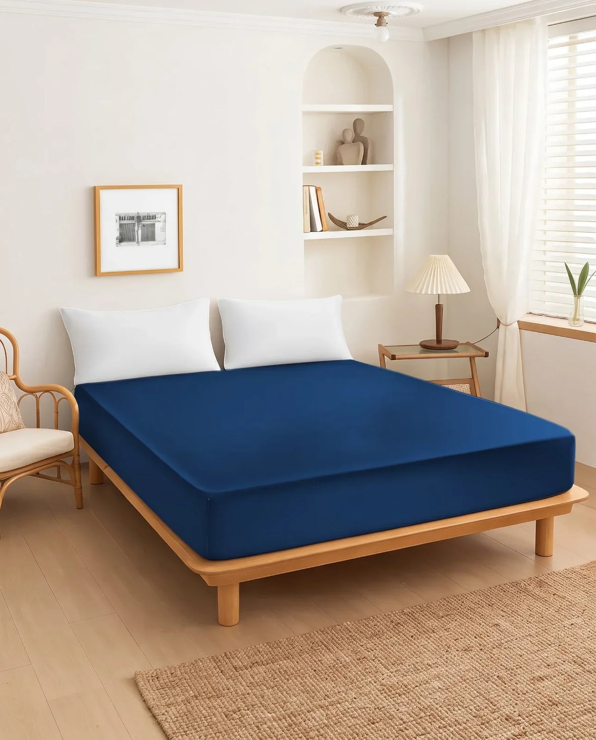 Premium Fitted Sheet With Pillows
