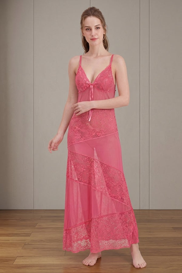 Pink Nighty 2 piece Premium quality