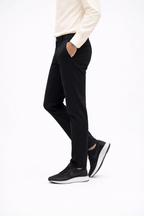Black Cotton Pant - Smart FitPantGarderobe Clothing