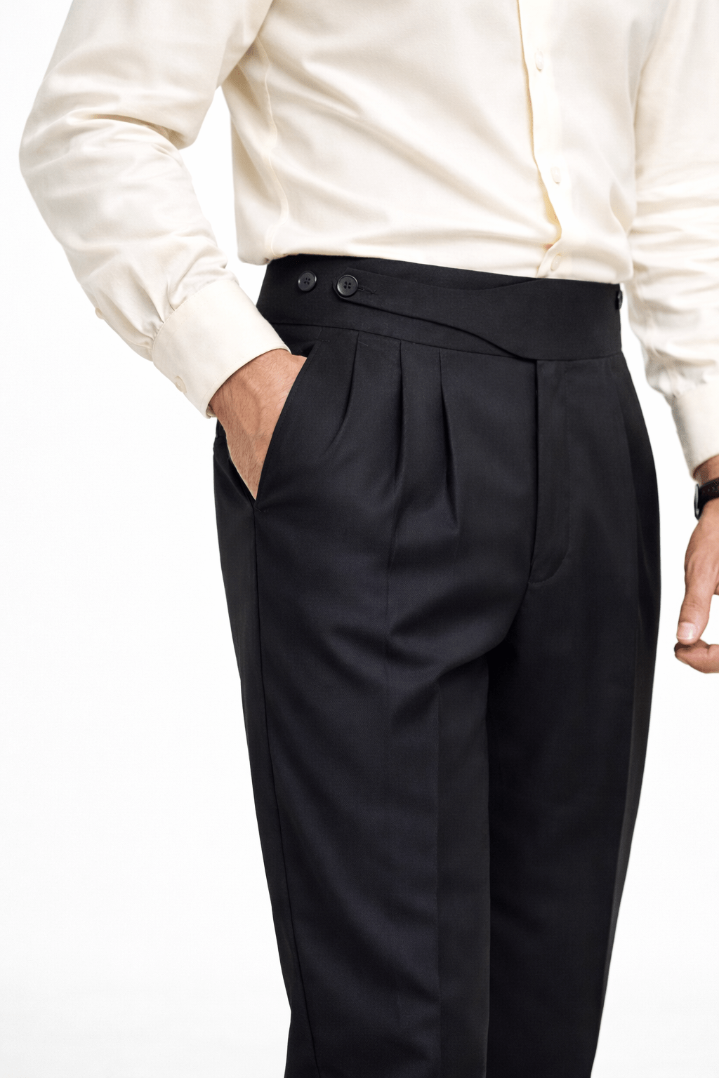 Black Gurkha Pant - Regular FitPantGarderobe Clothing