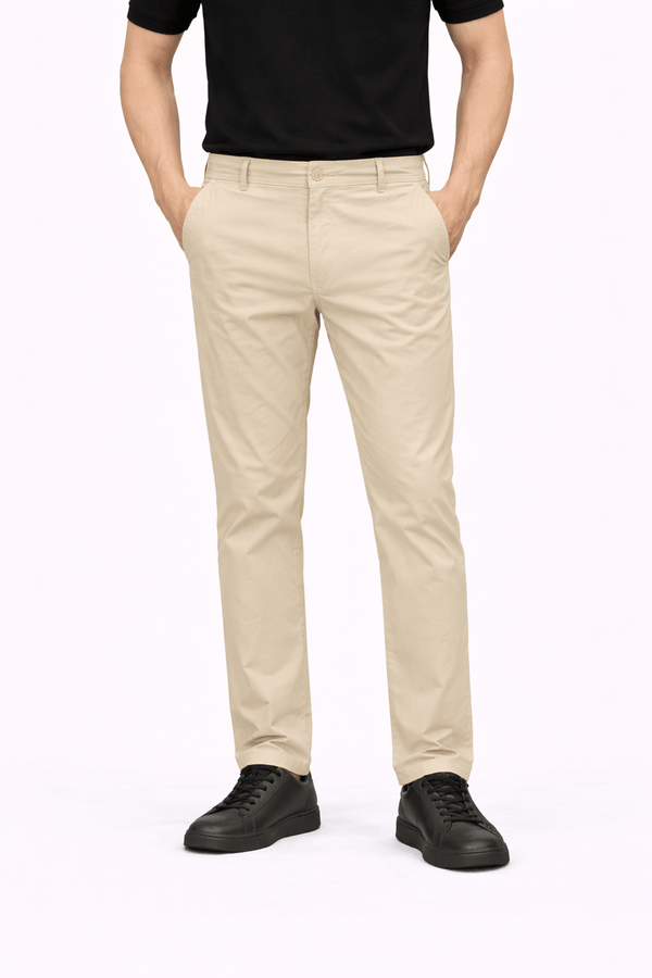 Creamy Cotton Pant - Straight FitPantGarderobe Clothing