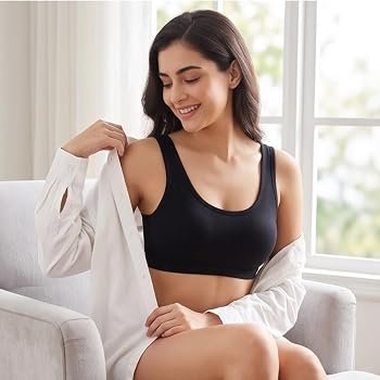 Women's Air Bra Blouse | Seamless Stretch Wireless Comfort Bra