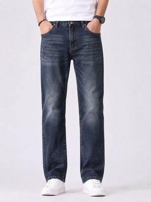 Tom Thompson Men's Regular Fit Jeans - Dark Blue
