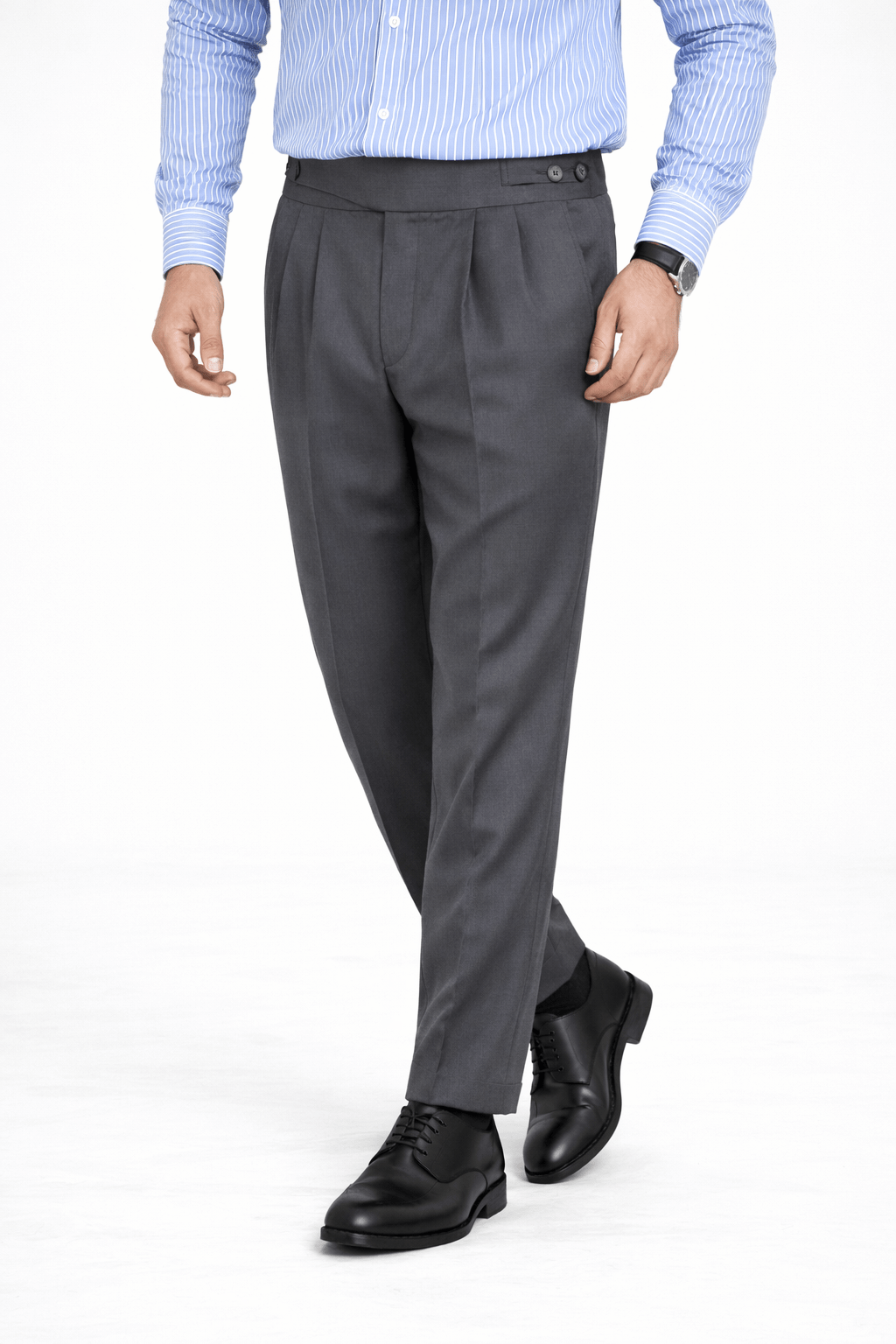 Grey Gurkha Pant - Regular FitPantGarderobe Clothing