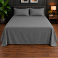 Premium Plain Bedsheet Set - Grey