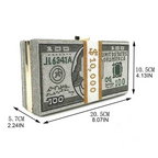 Rich Girl Dollar Clutch - Silver
