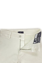 Wide Stretch Cropped Jeans - Off-White
