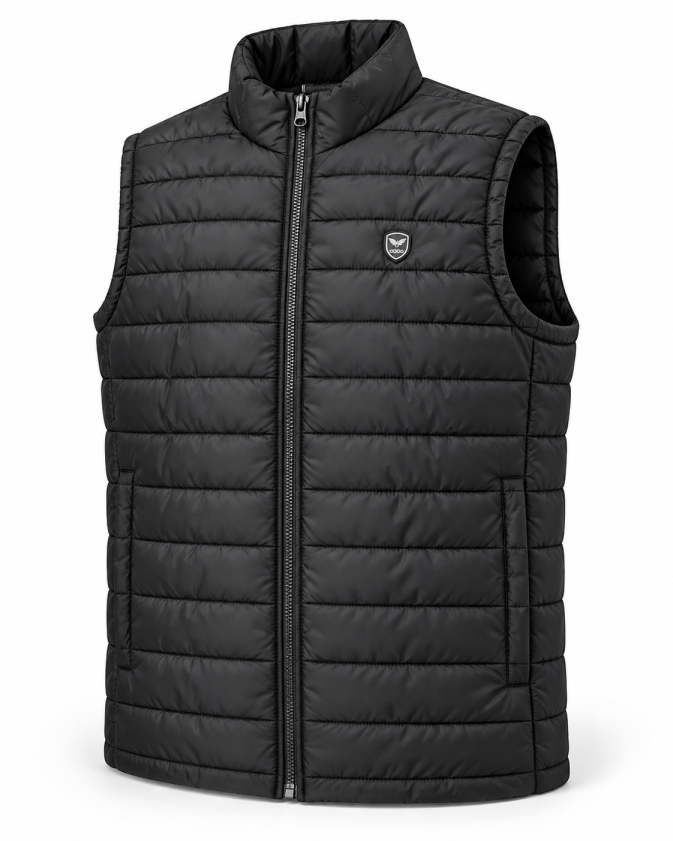 Eternity Men Premium Sleeveless Puffer Jacket Black