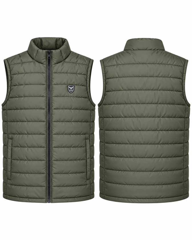 Eternity Men Premium Sleeveless Puffer Jacket Olive