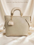 article 01 light beige mini charm tote bag