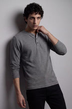 Eternity Men's Premium Henley Shirt Grey