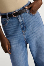 High Rise Wide Leg Jeans - Light Blue