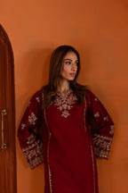Ashnah 2Pc - Maroon