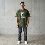 Men’s Oversized T-Shirt Green | Premium Cotton Relaxed Fit