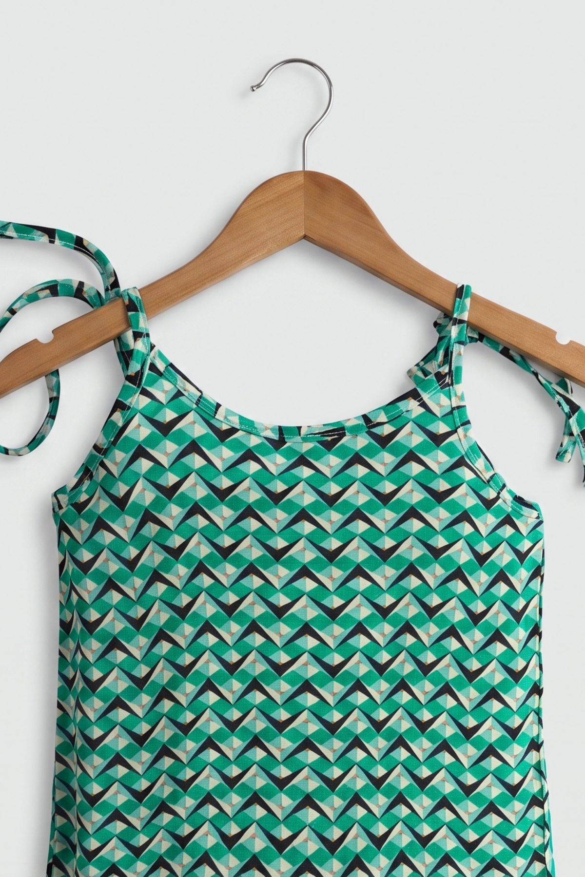 Green Georgette Top
