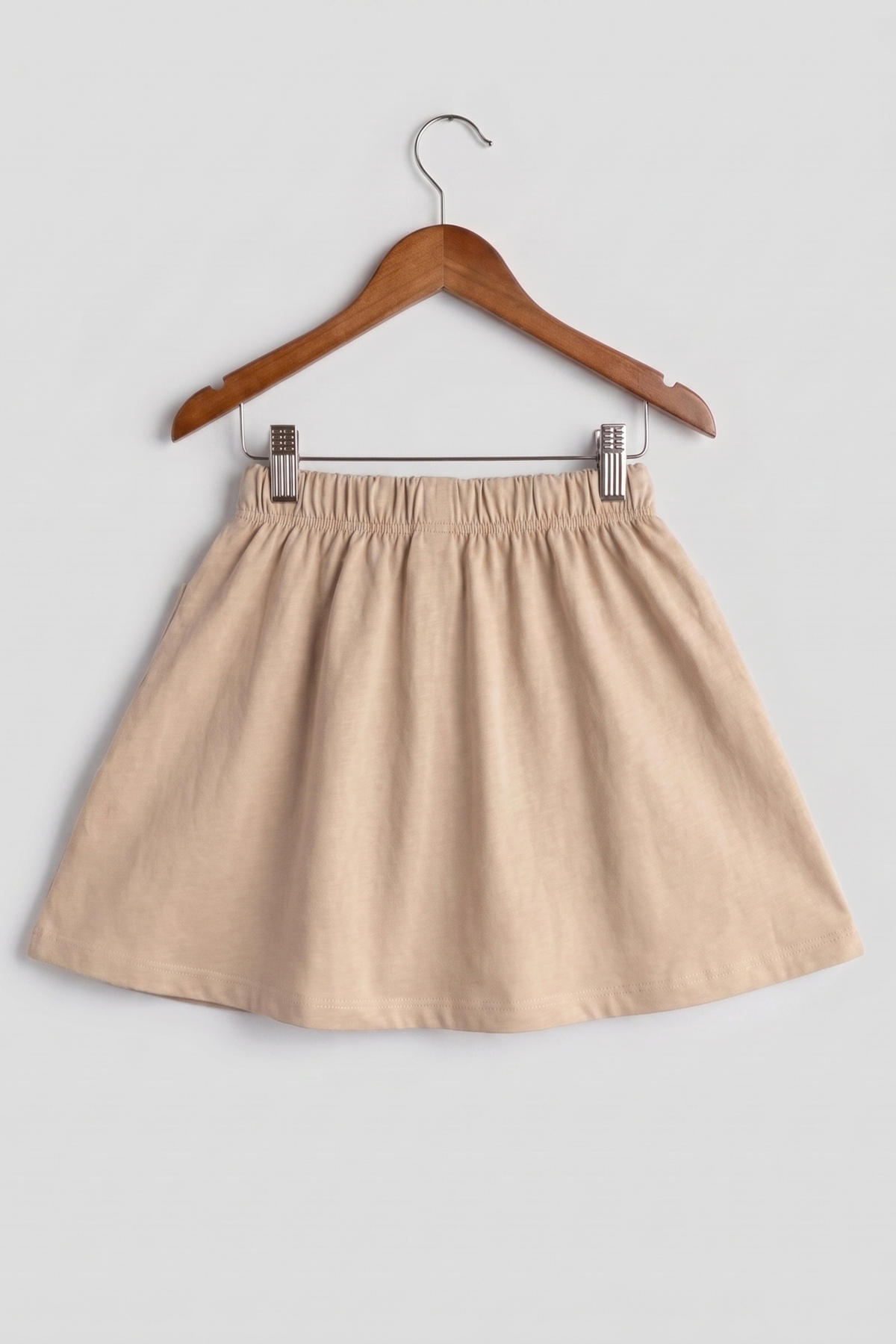 Printed Beige Pocket Shorts