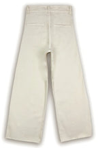 Wide Stretch Cropped Jeans - Off-White