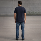 Eternity Men Dark Navy Graphic Texture Tee