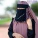 Elegant Jet Black Saudi Style Niqab