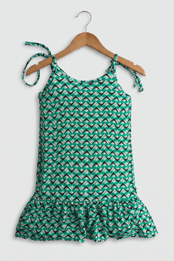 Green Georgette Top